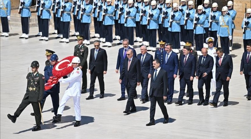 Эрдоган и члены Высшего военного совета Турции посетили «Аныткабир»